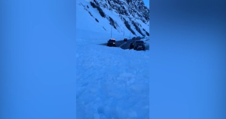 Woman films stunning moment avalanche plummets down cliff on to Quebec highway [Video]