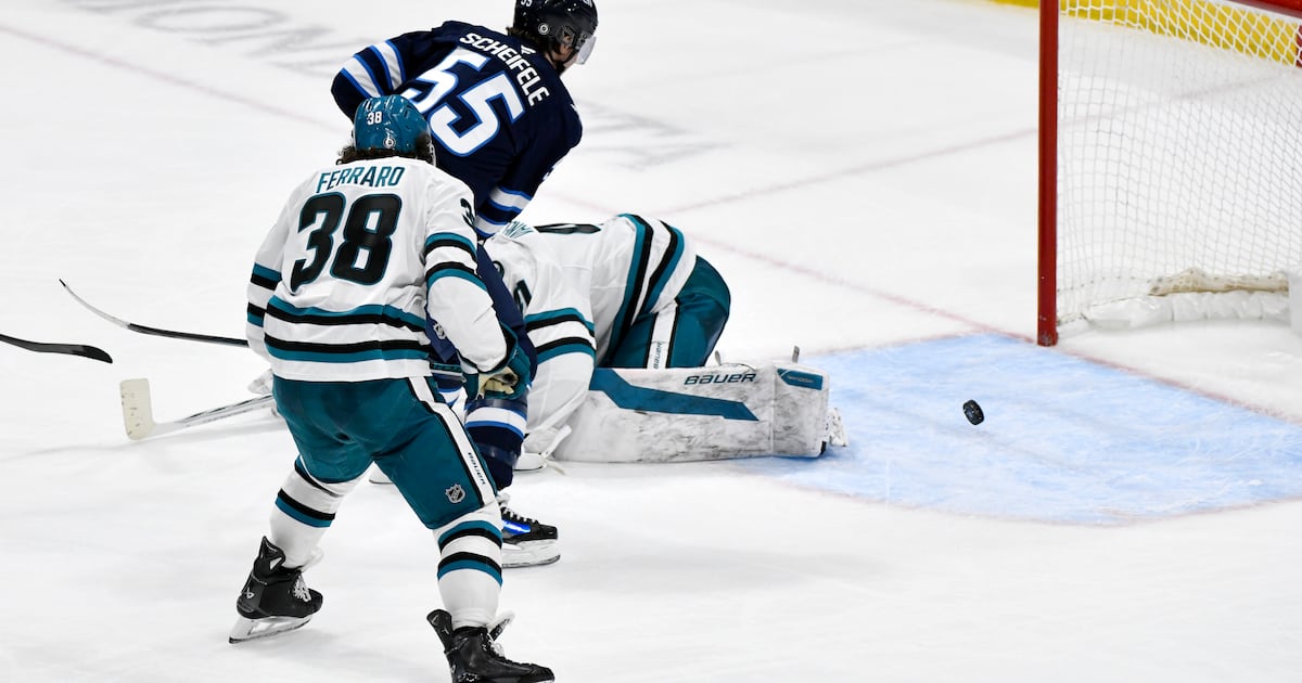 Morrissey, Scheifele rally Jets to 2-1 overtime win over Sharks for 10th straight  Boston 25 News [Video]