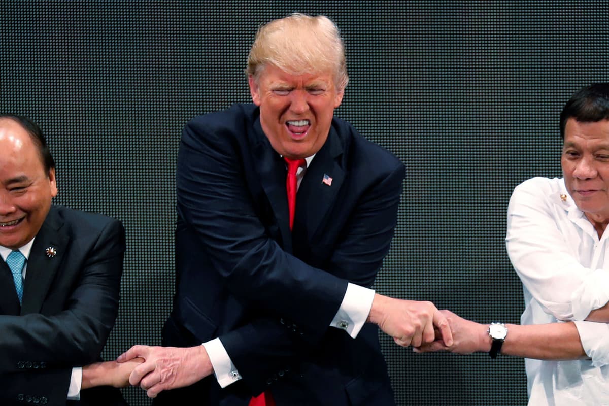 Donald Trump’s most awkward handshakes with other world leaders [Video]