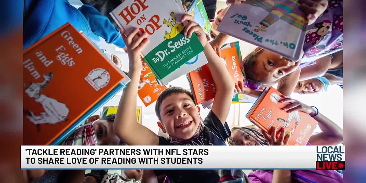 ‘Tackle reading’ partners with NFL stars to share love of reading with students [Video]