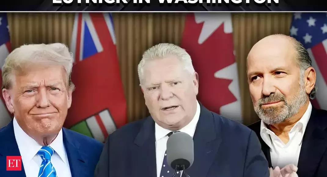 ‘Let’s stop this’: Doug Ford, Canada FM to meet Lutnick in Washington as trade tensions escalate – The Economic Times Video