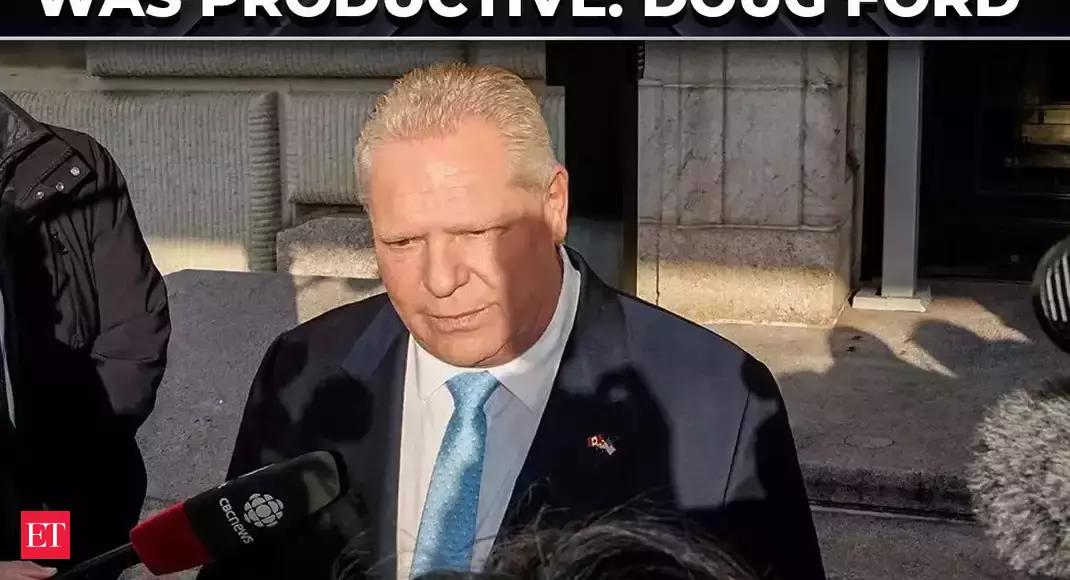 ‘The temperature is lowered’: Ontario Premier Doug Ford says after meeting US Commerce Secy Lutnick – The Economic Times Video