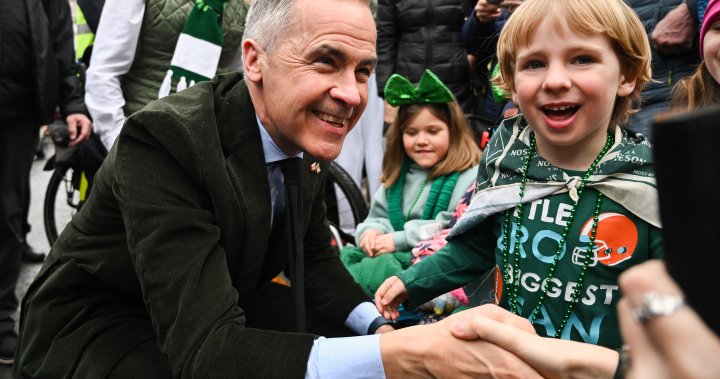 Carney marches in Montreals St. Patricks Day parade celebration [Video]