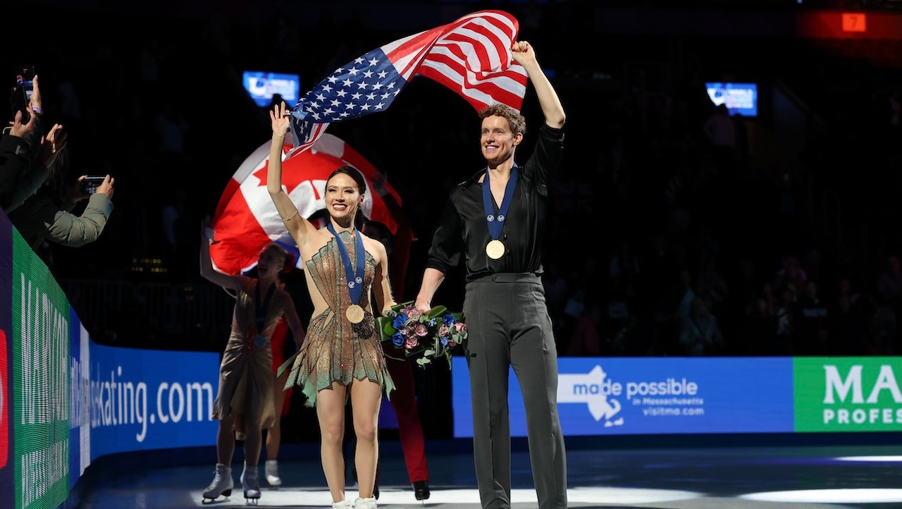 US vs. Canada sports: American ice dancers top Canadian rivals for world title [Video]