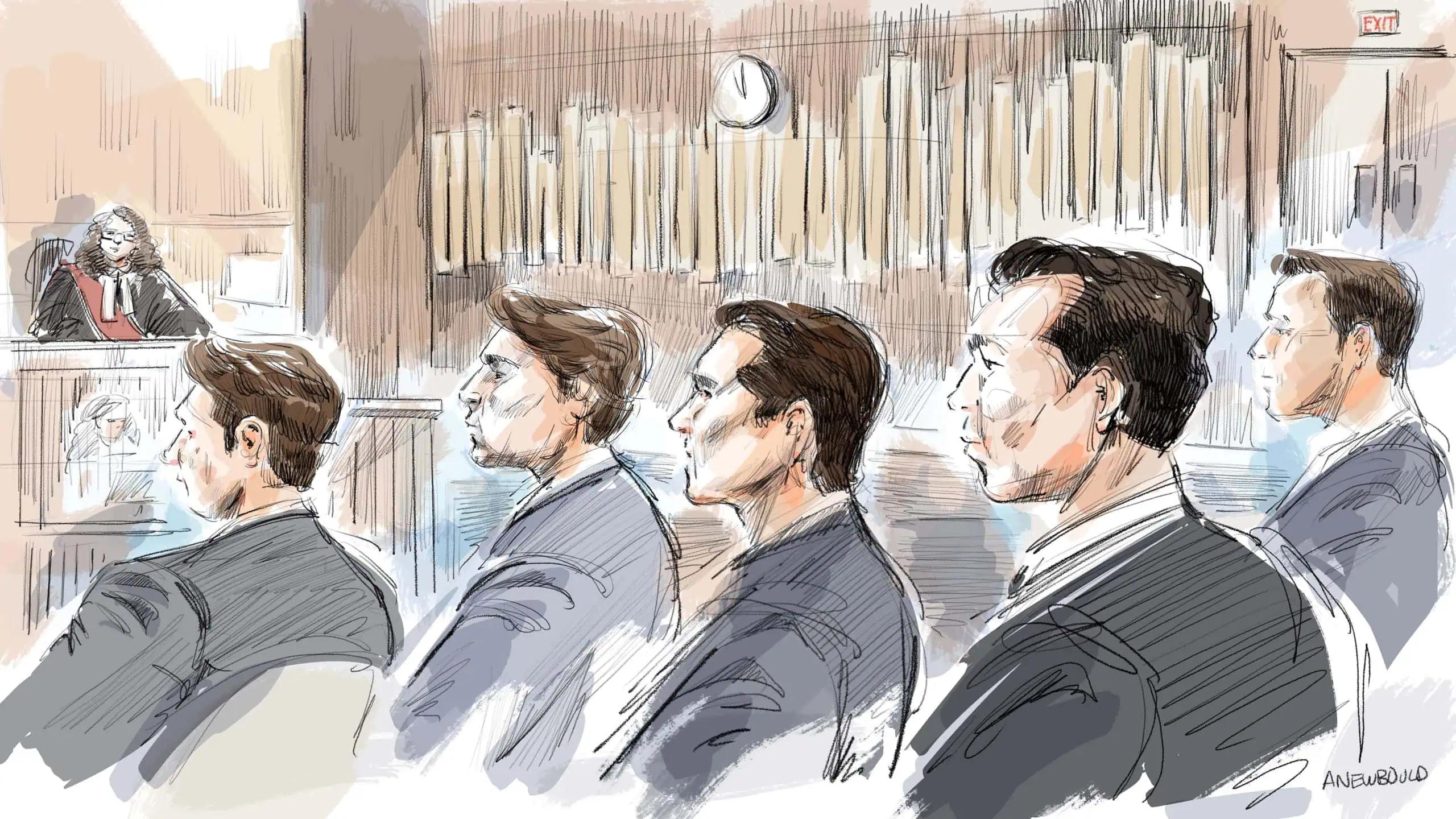 Sex assault trial of 5 former world junior hockey players underway in Ontario [Video]