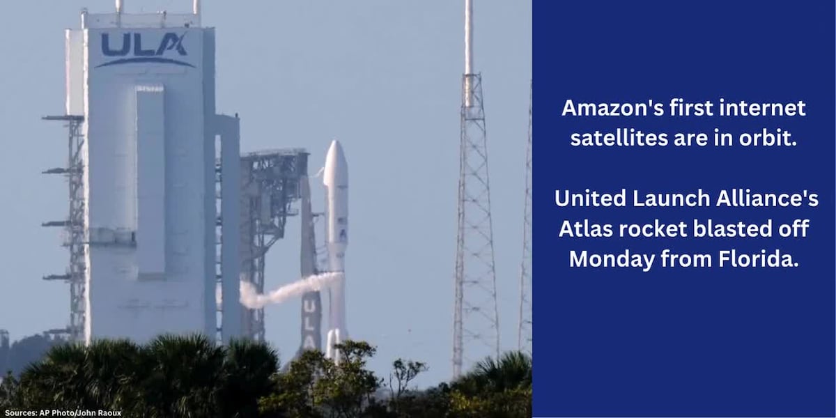 Amazon launches its first internet satellites to compete against SpaceX’s Starlinks [Video]