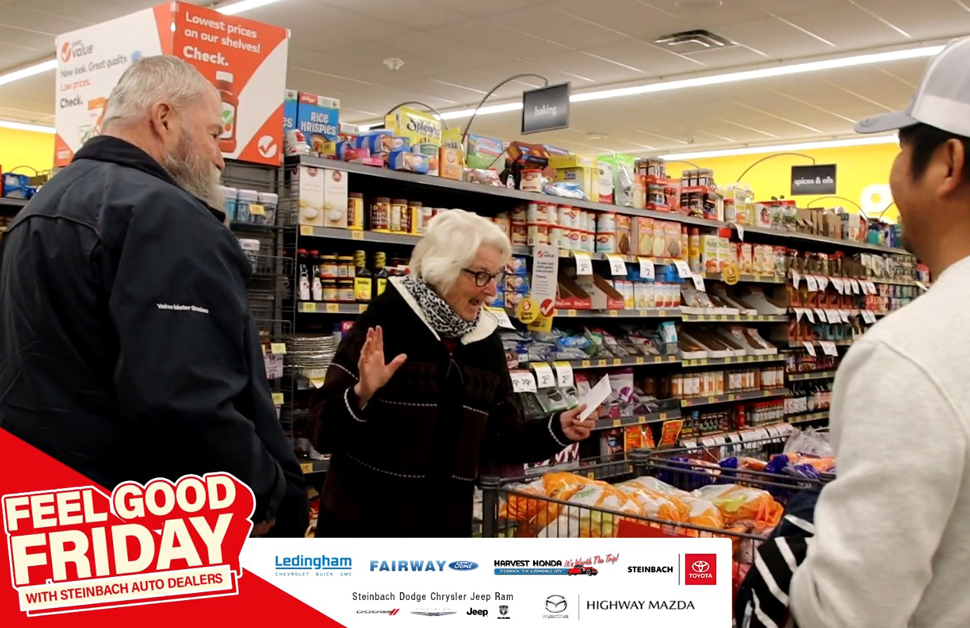 Surprise blessings at Giant Tiger with Feel Good Friday – SteinbachOnline.com [Video]