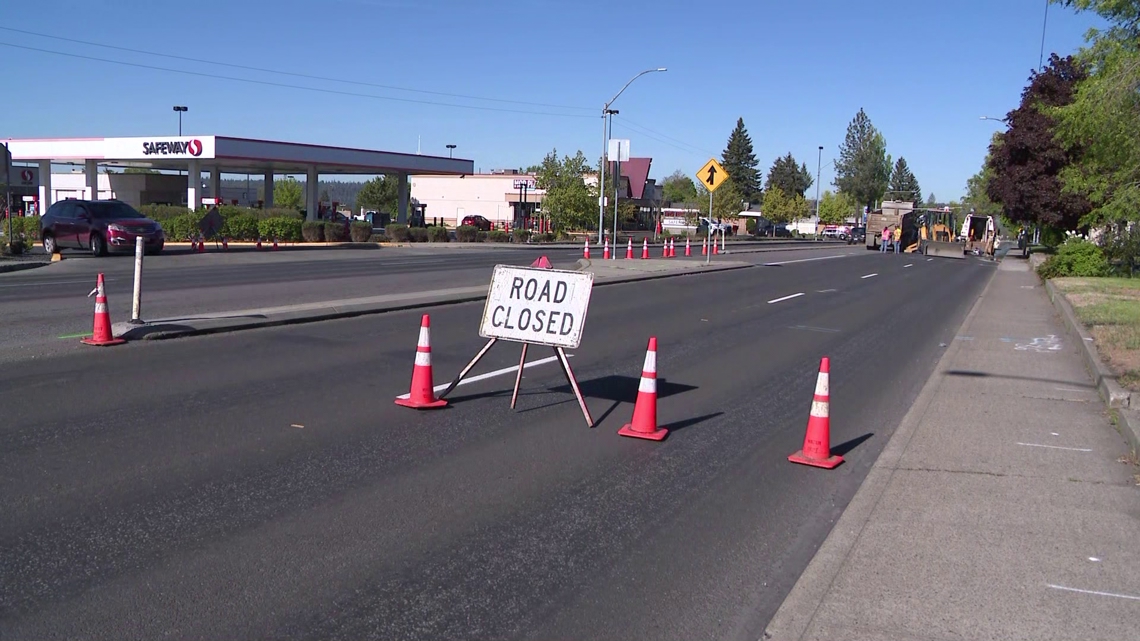 Crews working to repair water main break near Shadle Park High School [Video]
