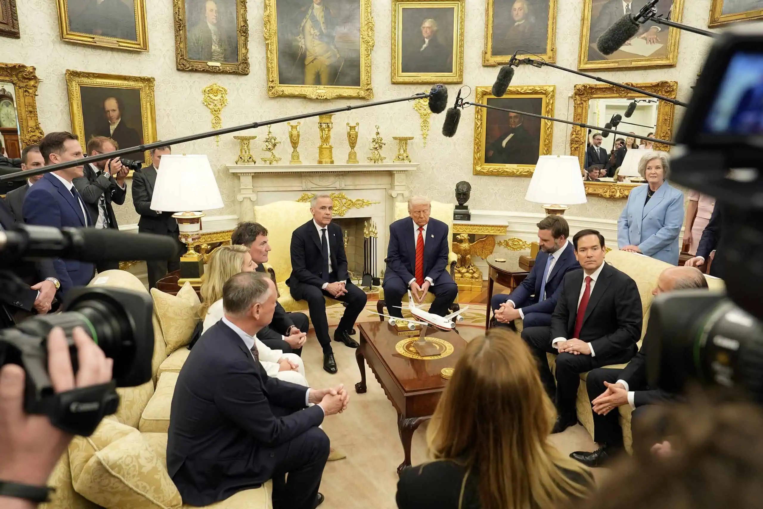 Canada will ‘never’ be for sale, Carney tells Trump in first face-to-face meeting [Video]