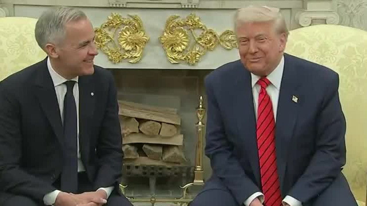 Trump meets with Canadian prime minister amid trade tensions [Video]