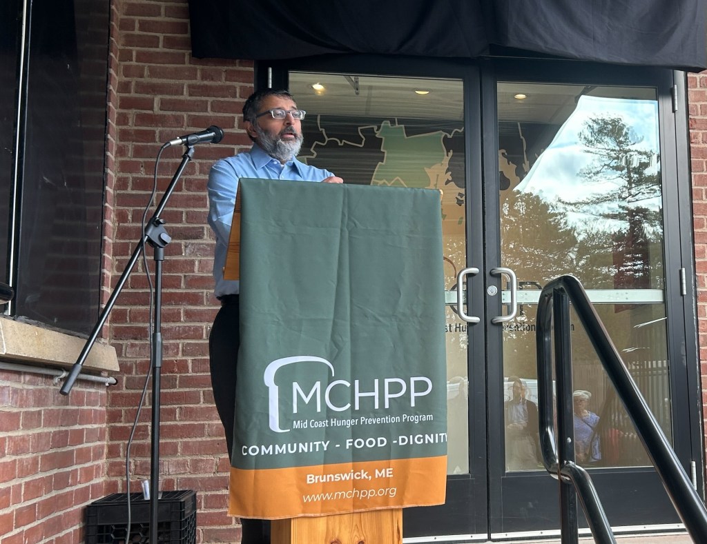 Dr. Nirav Shah speaks on hunger at naming ceremony for Midcoast food warehouse [Video]