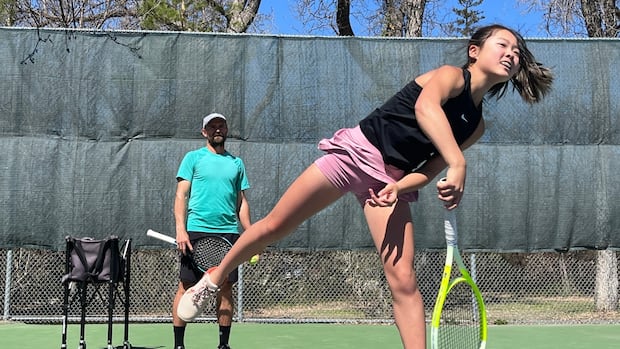13-year-old Sask. tennis sensation smashes her way to 3rd national title [Video]