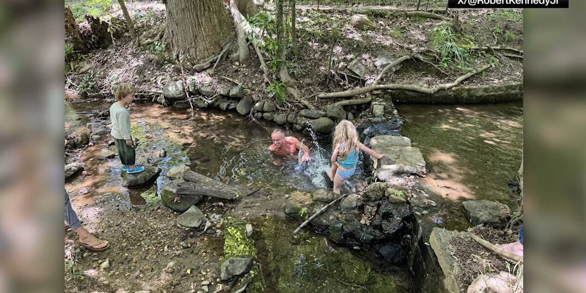 RFK Jr. swims in creek with family despite high bacteria’ warning [Video]