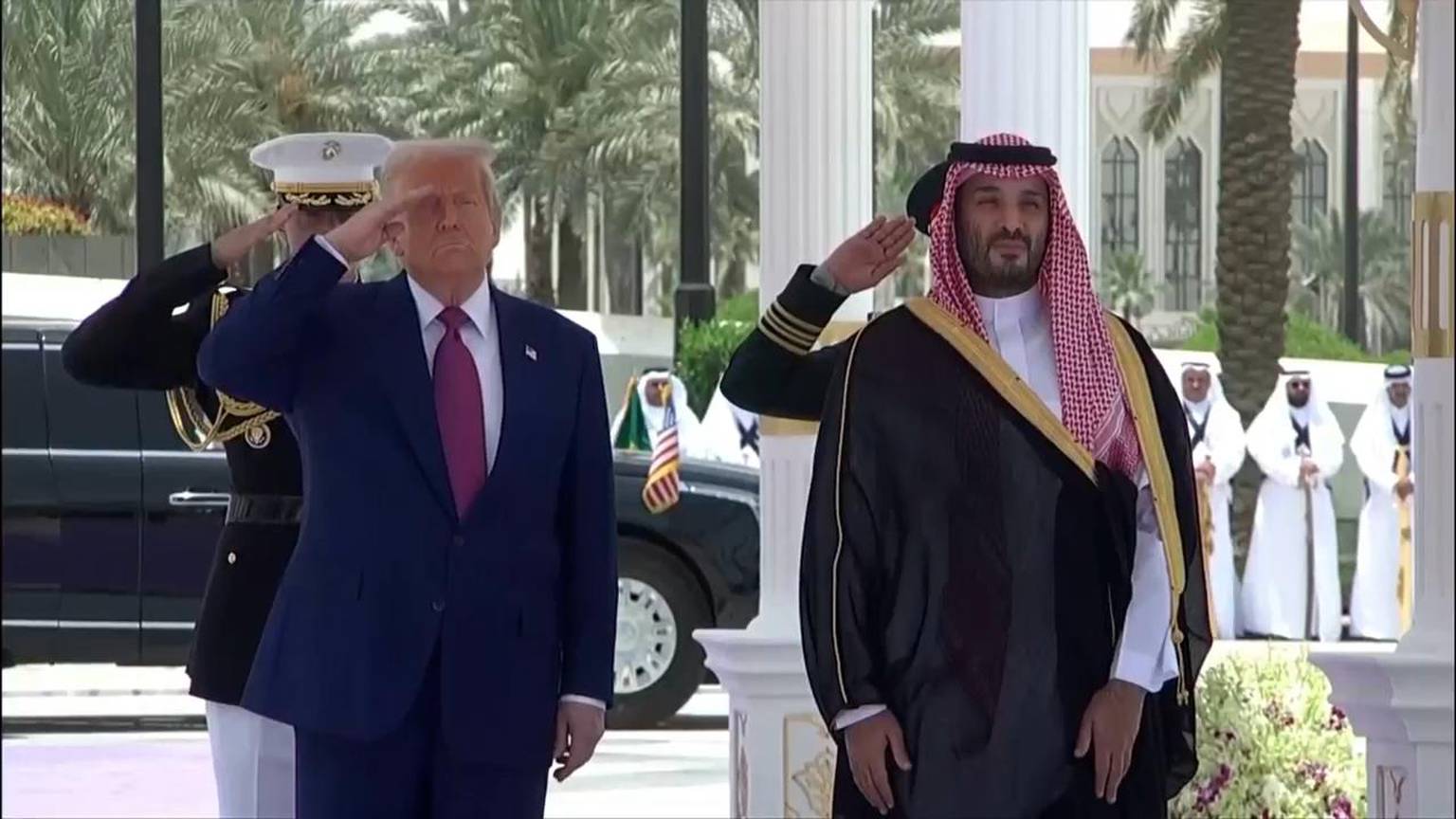 Saudi crown prince welcomes Trump as he begins four-day Middle East tour [Video]