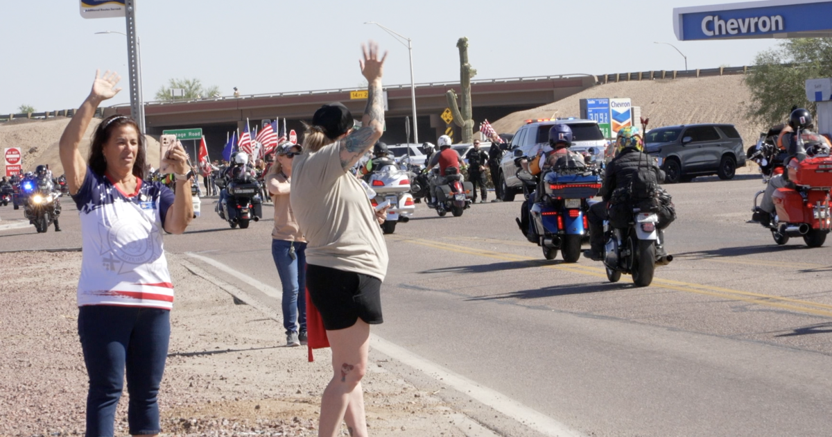 Cross-country motorcycle ride honoring veterans makes stop in Marana [Video]