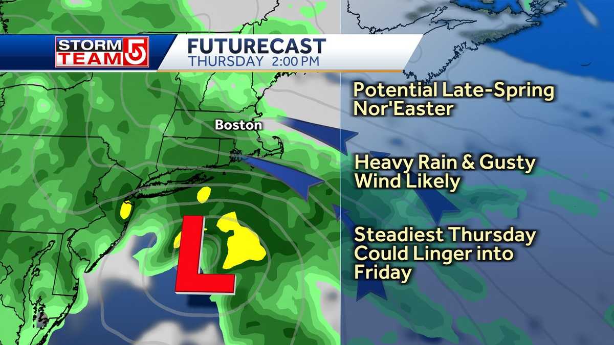 Nor’easter to bring strong winds, heavy rain to Massachusetts [Video]