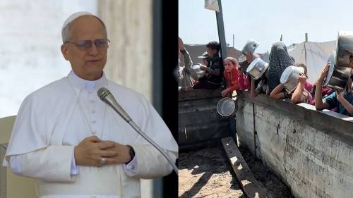 Pope Leo makes heartfelt appeal for aid to enter Gaza amid protests at border [Video]