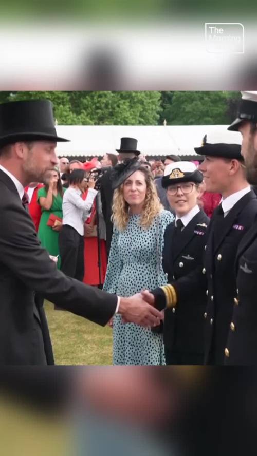 Prince William and Kate attend garden party at Buckingham Palace [Video]