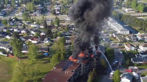 Fire guts apartment building in Prince George, displaces at least 60 residents [Video]