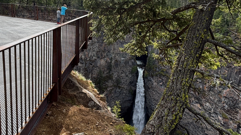 New accessible viewing platform, trail opens at Spahats Falls in Wells Gray Provincial Park [Video]