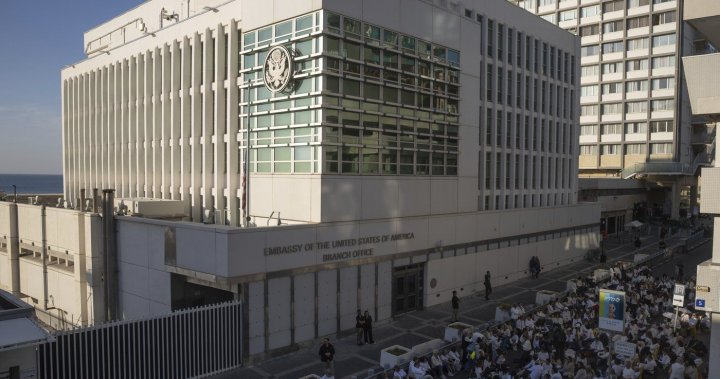Man arrested for allegedly trying to firebomb U.S. embassy in Tel Aviv - National [Video]