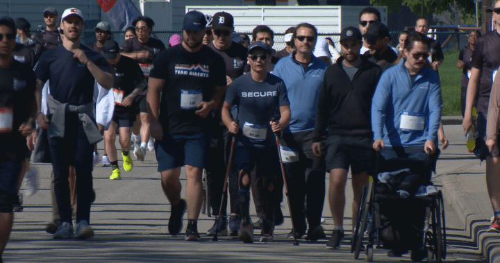 Stepping up for hope: Alberta man walks 10 km just 7 months after regaining ability to walk [Video]
