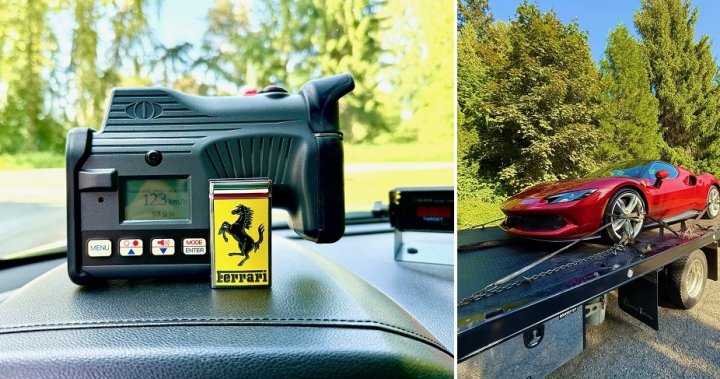 Surrey man fined, Ferrari impounded for excessive speeding – BC [Video]