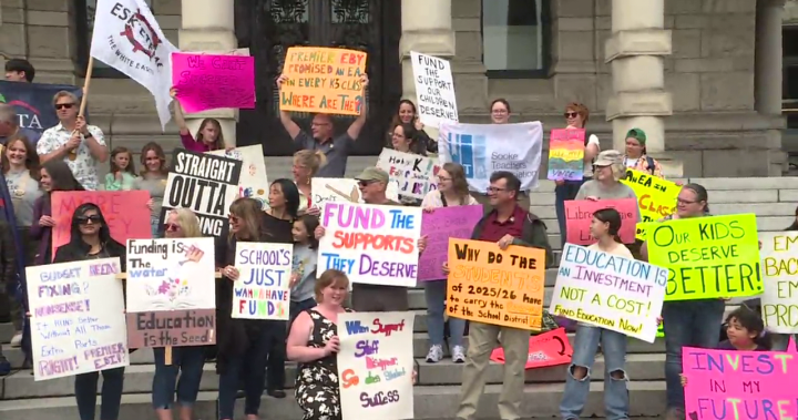 Warning of a crisis in public education as parents rally at B.C. legislature – BC [Video]