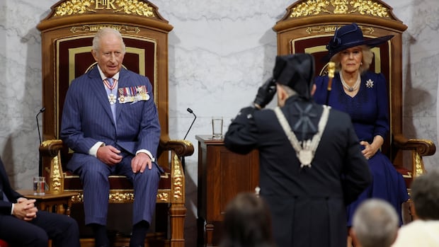 King Charles, Queen Camilla wrap whirlwind visit, after War Memorial wreath laying, throne speech [Video]
