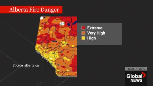 Wildfire red flag watch issued for regions of Alberta [Video]