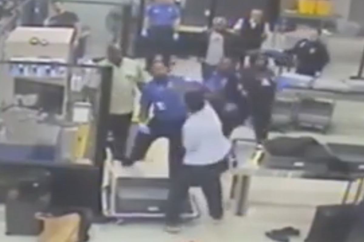 Canadian traveler attacks TSA agents in Florida airport sparking massive brawl: video
