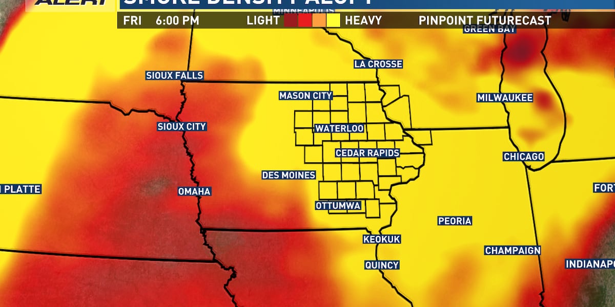 Wildfire smoke from Canada set to return to eastern Iowa skies [Video]