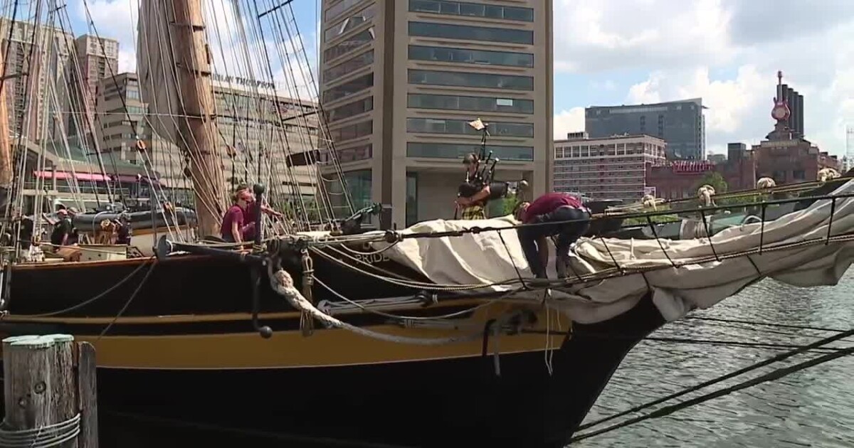 The Pride of Baltimore II sets sail [Video]