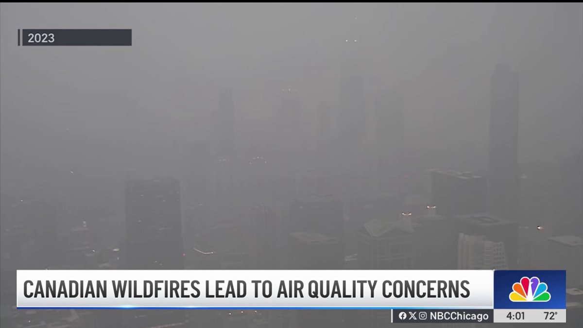 Canadian wildfire lead to air quality concerns  NBC Chicago [Video]