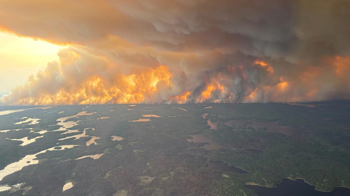 Winds push smoke from Canadian wildfires south into US and worsen air quality [Video]