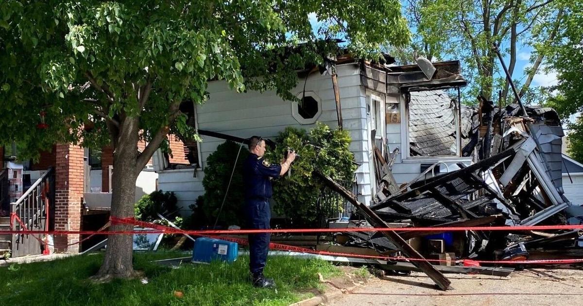 Destroyed home is second explosion in neighborhood this week [Video]