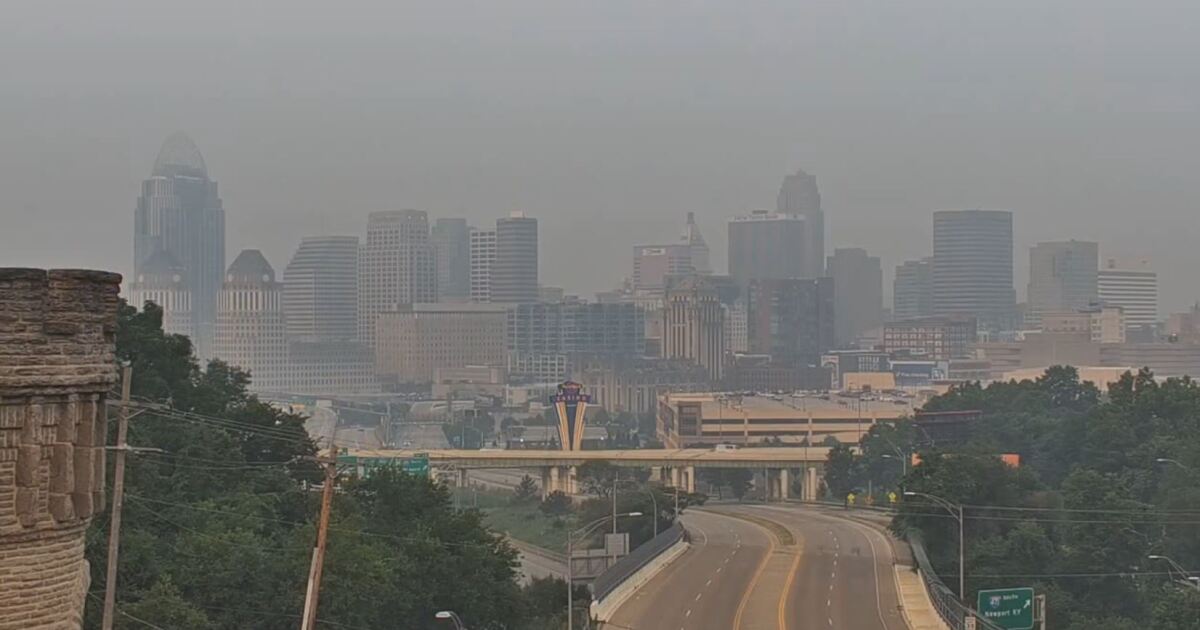 Hazy sunshine due to wildfire smoke [Video]