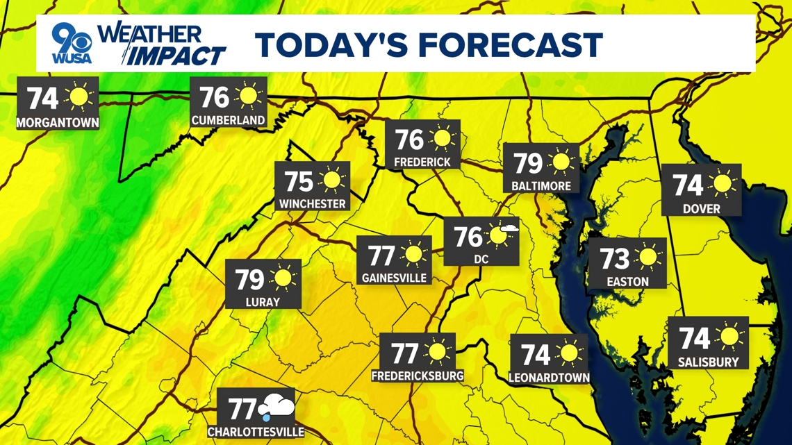 DC Weather: Sunny start to the week with highs in the 70s [Video]