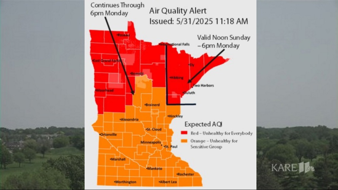 Minnesota faces air quality alert amid Canadian wildfires [Video]