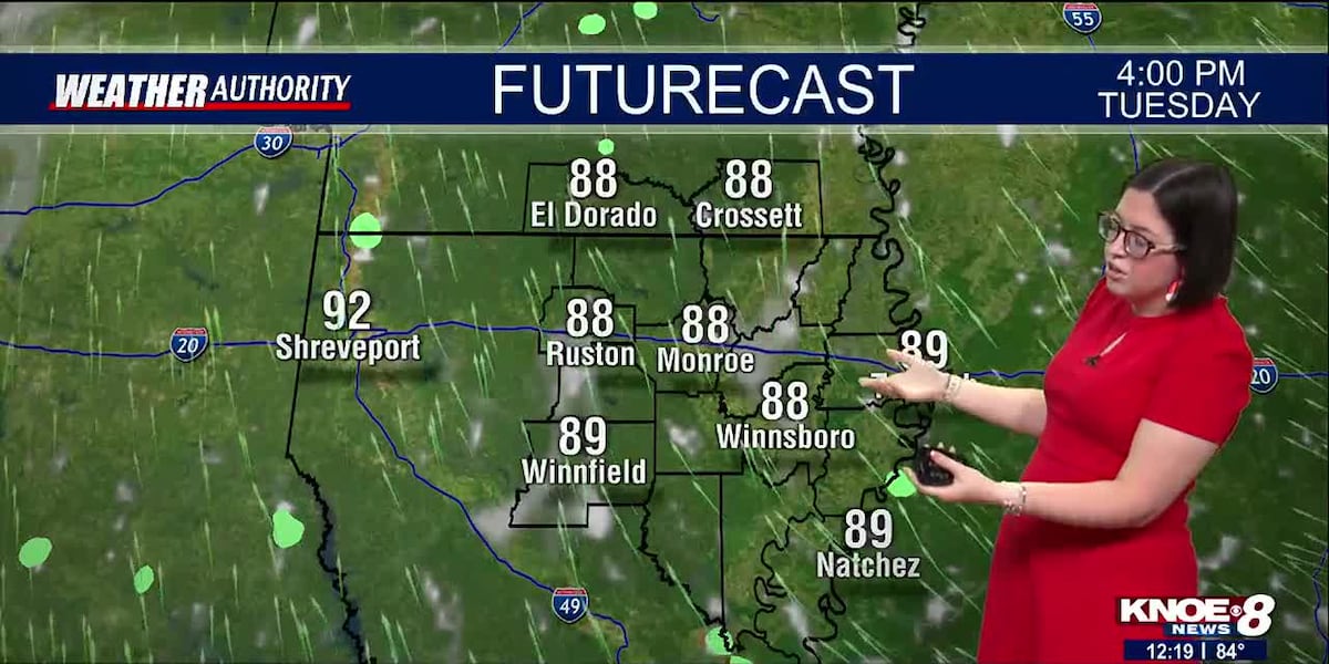 KNOE Monday Afternoon Forecast: Warm Weather Continues [Video]