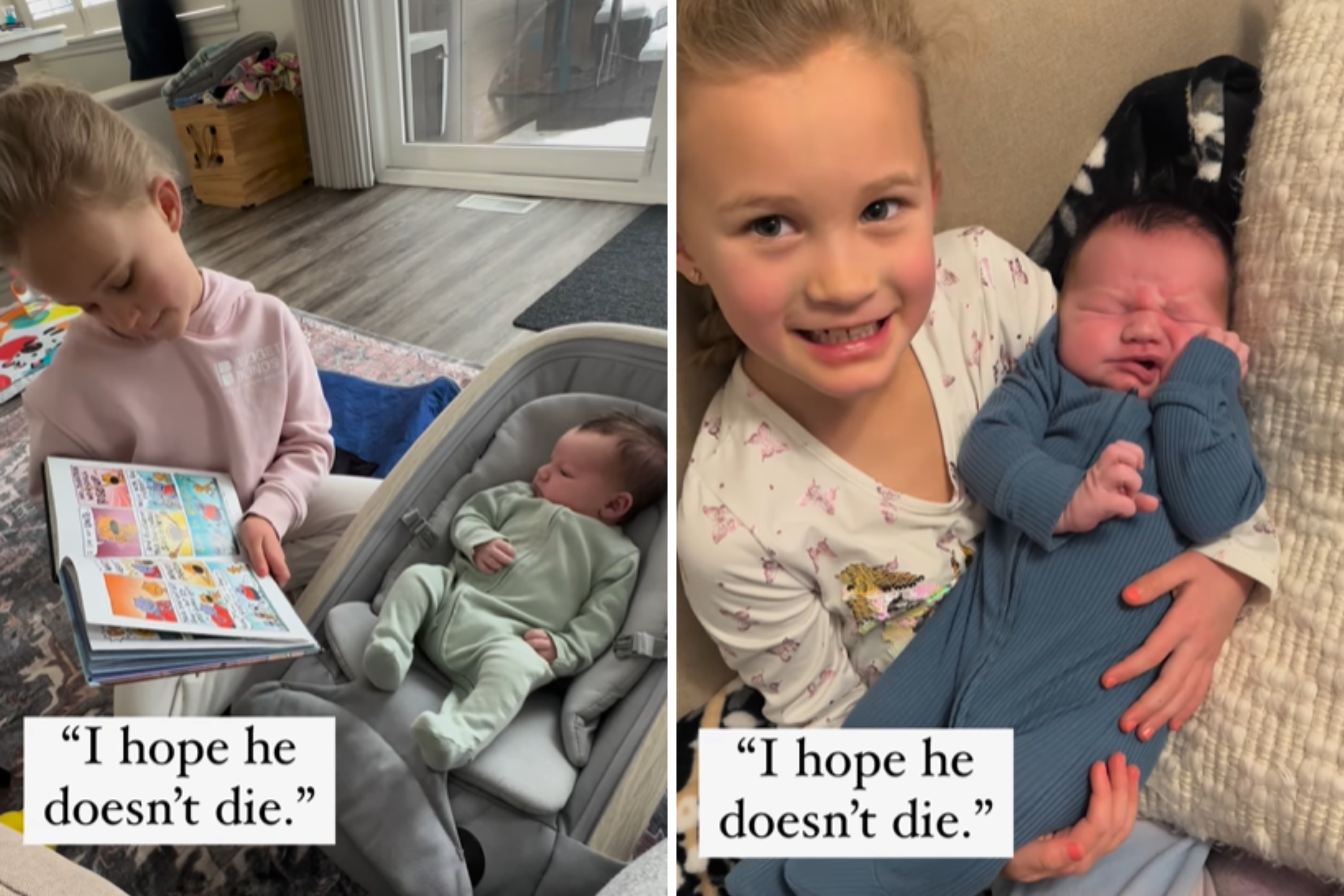 Hearts Break Over What 7-Year-Old Says About Newborn Brother [Video]
