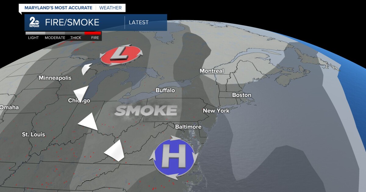 Smoky skies & warmer highs [Video]