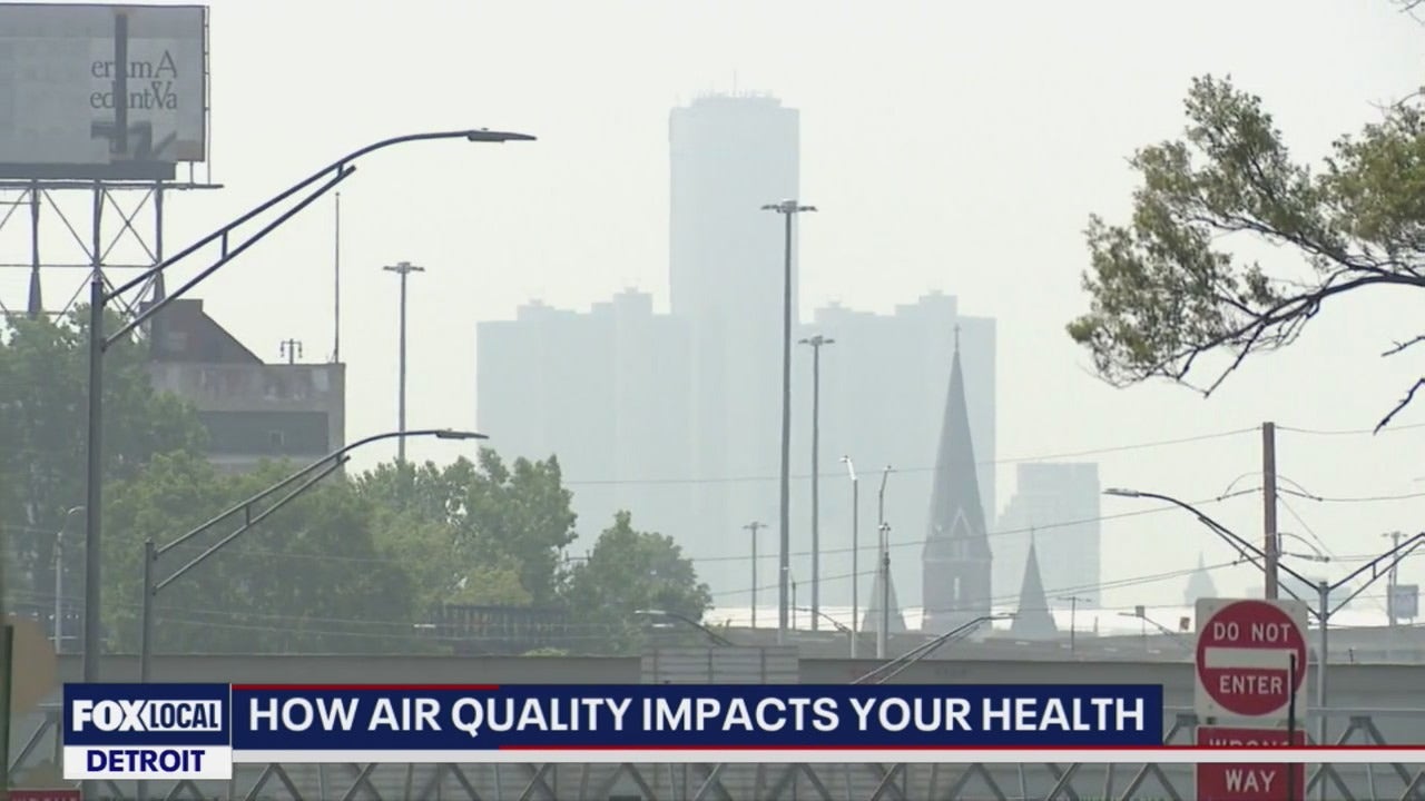 Canadian wildfires impact SE Michigan air quality [Video]