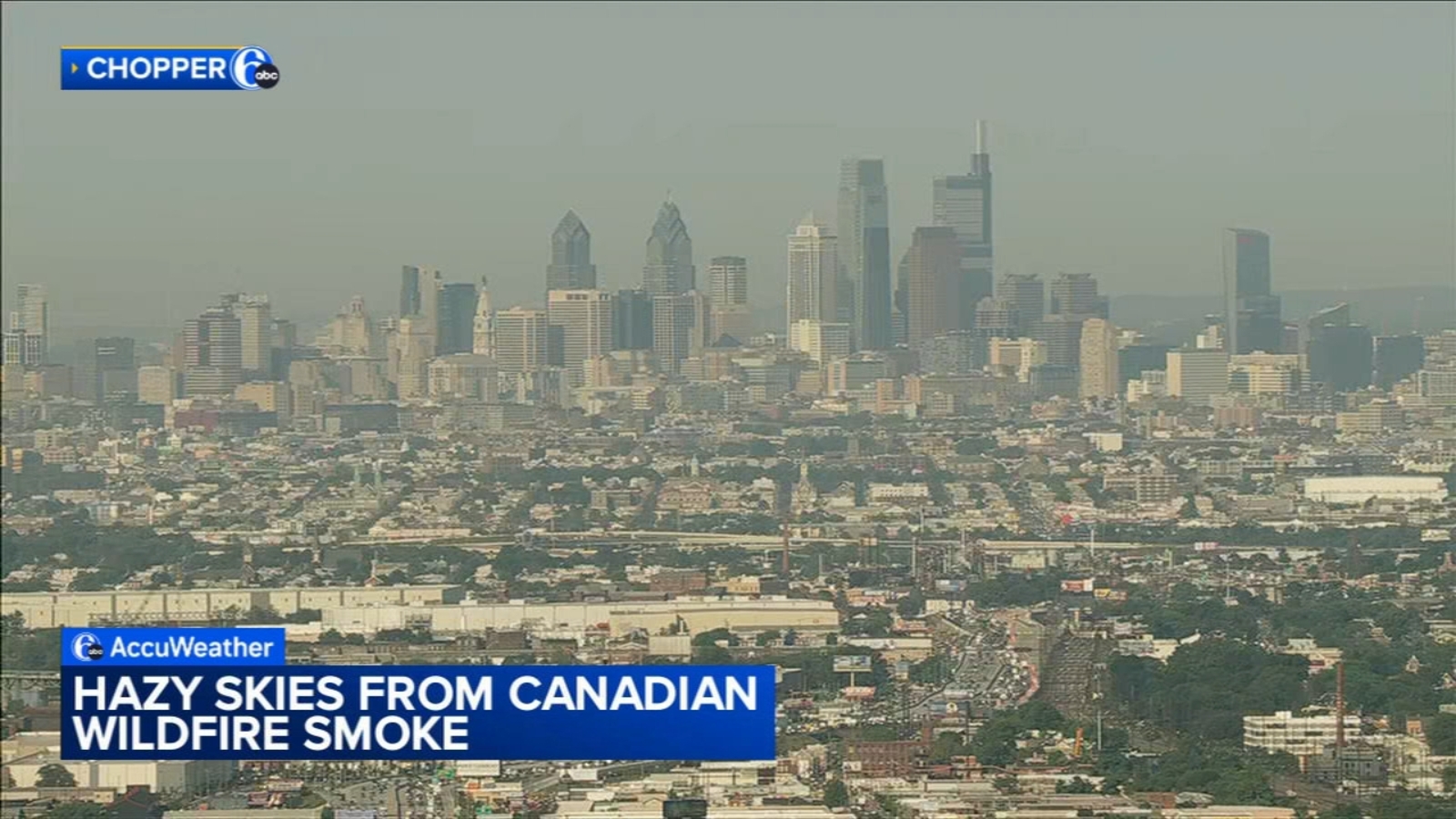 Air quality alert issued in Philadelphia region Wednesday due to ozone level, rather than Canadian wildfire smoke [Video]