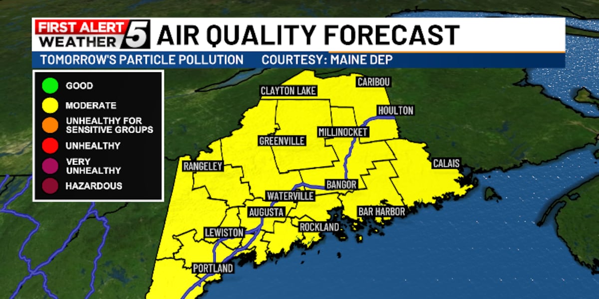 Wildfire Smoke Moving In & Impacts Air Quality Wednesday [Video]