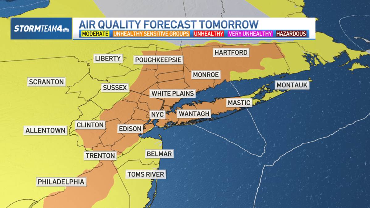 Canadian wildfire smoke impact on NYC: Air quality alerts likely  NBC New York [Video]