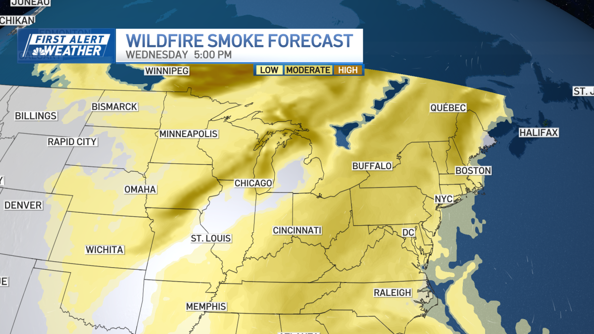 Wildfire smoke in Massachusetts, NH impacting air quality  NBC Boston [Video]
