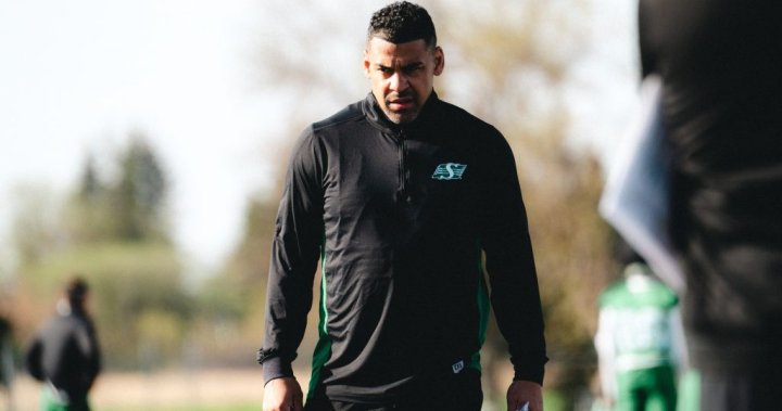 CFL great Andrew Harris returns to football as Roughriders running backs coach [Video]