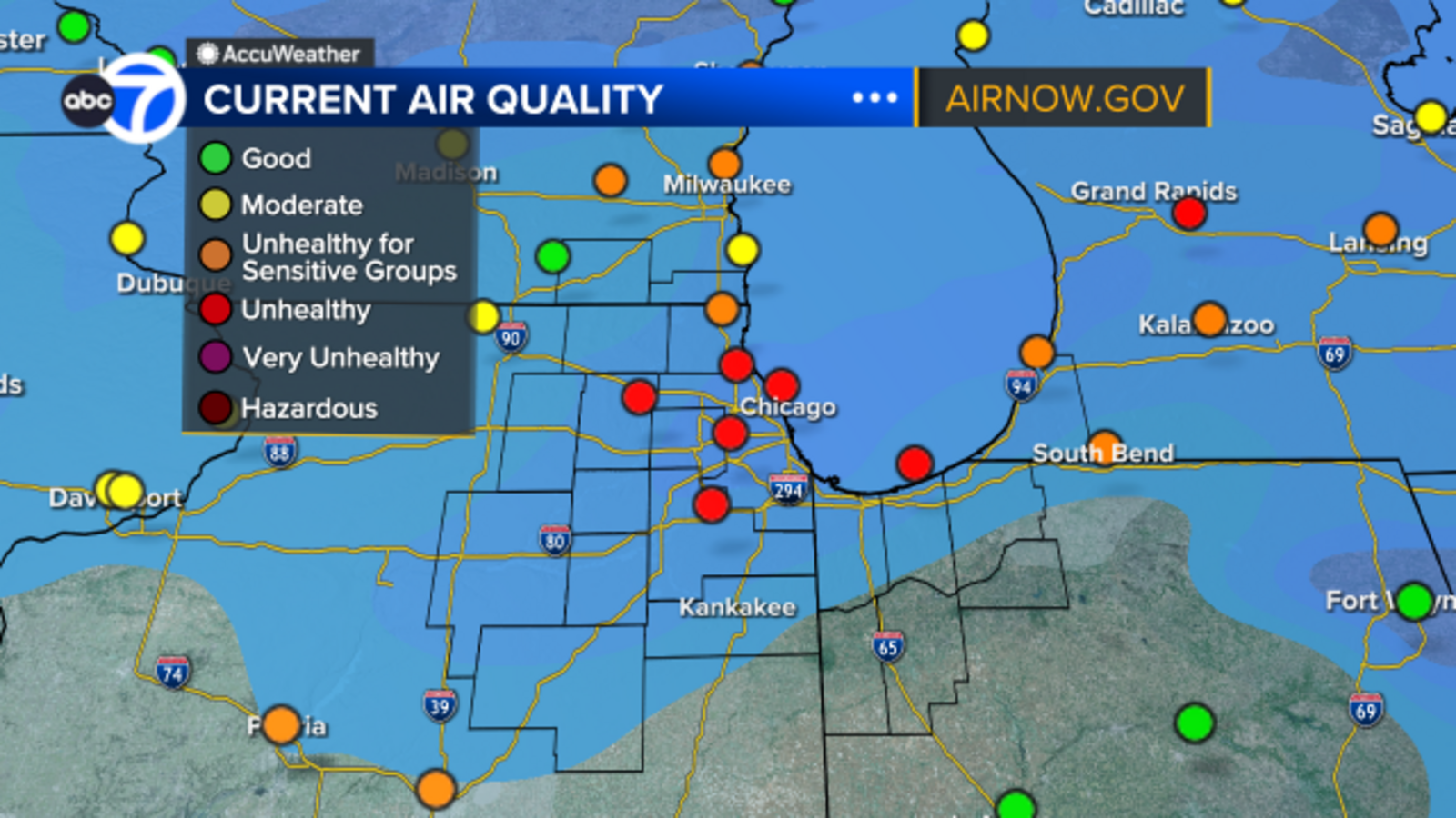Current air quality Chicago: AQI high in Illinois, Indiana counties leaving air quality alert due to Canadian wildfires 2025 [Video]