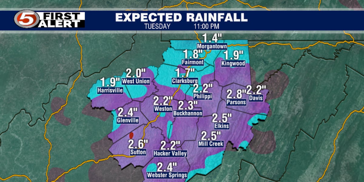 Rain and storms have started in NCWV [Video]